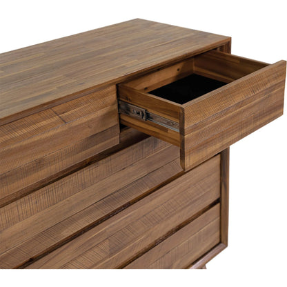 Gia 5 Drawer Chest by LH Imports in warm pecan. Made from unique in a transitional style.