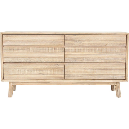 Gia Dresser by LH Imports in light brown, gray. Made from acacia in a modern style.