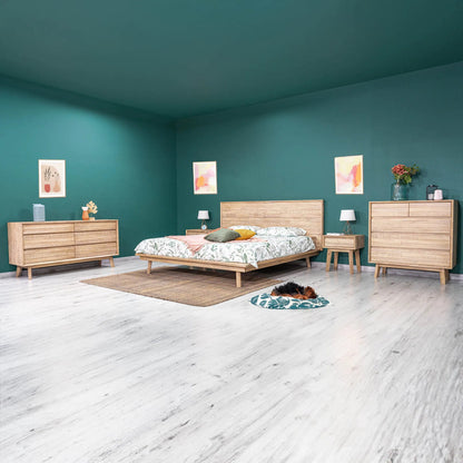 Gia Dresser by LH Imports in light brown, gray. Made from acacia in a modern style.