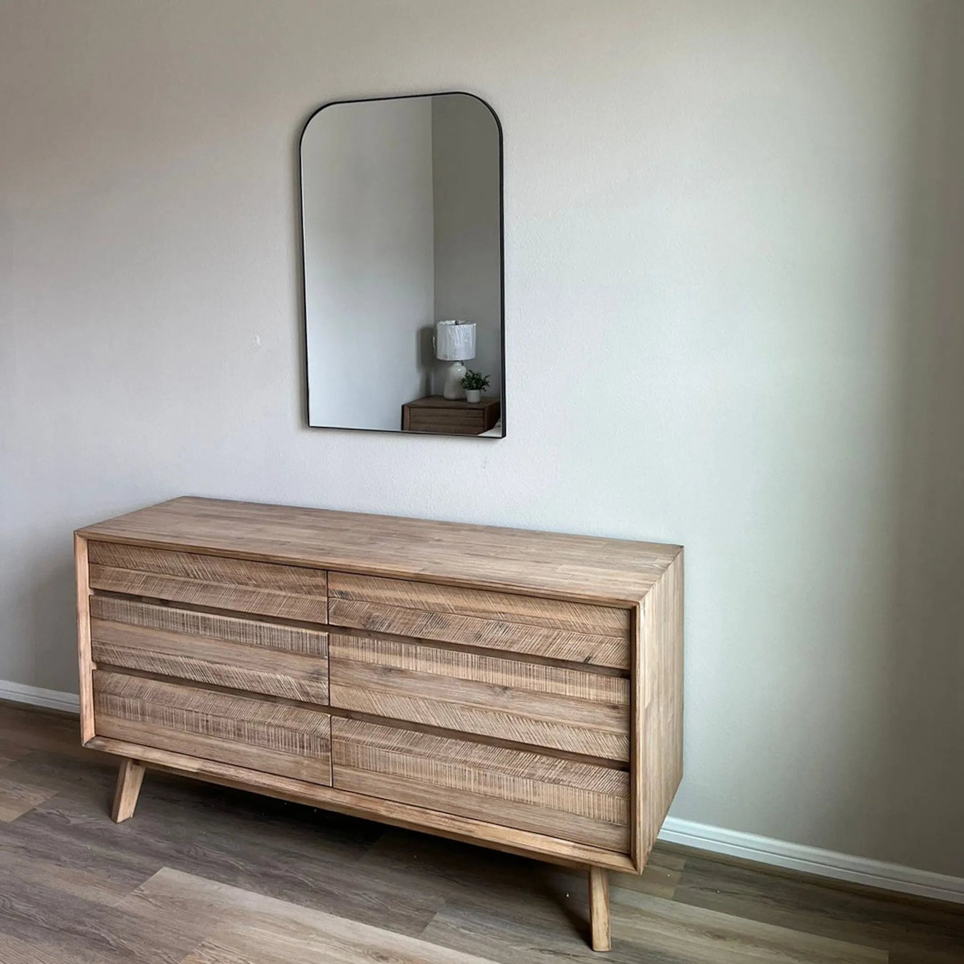 Gia Dresser by LH Imports in light brown, gray. Made from acacia in a modern style.