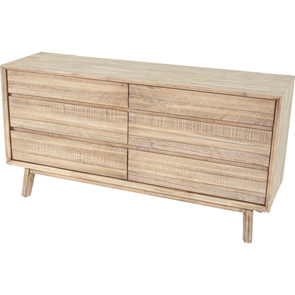 Gia Dresser by LH Imports in light brown, gray. Made from acacia in a modern style.