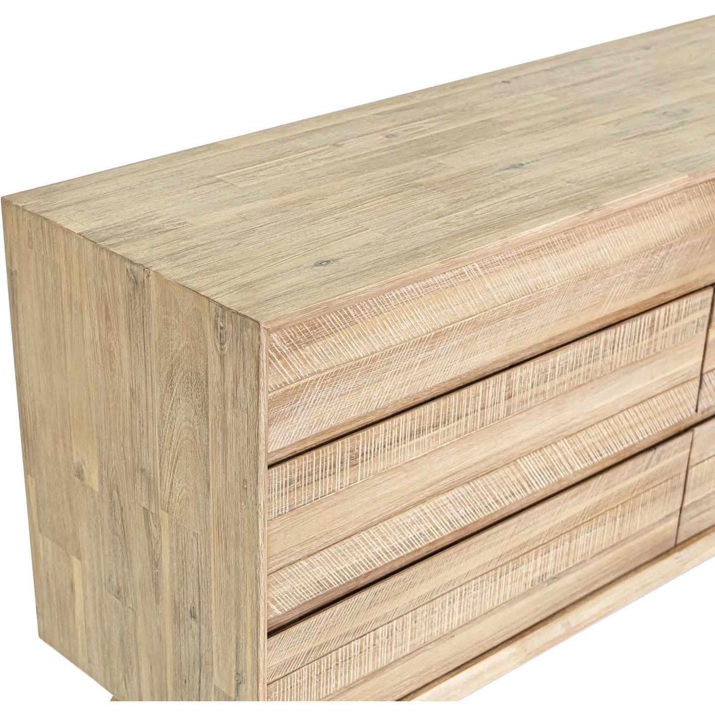016 SR-379574 | Closeup | Gia Dresser by LH Imports in light brown, gray. Made from acacia in a modern style.