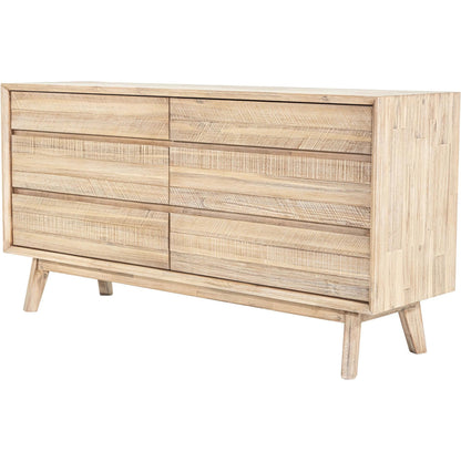 Gia Dresser by LH Imports in light brown, gray. Made from acacia in a modern style.