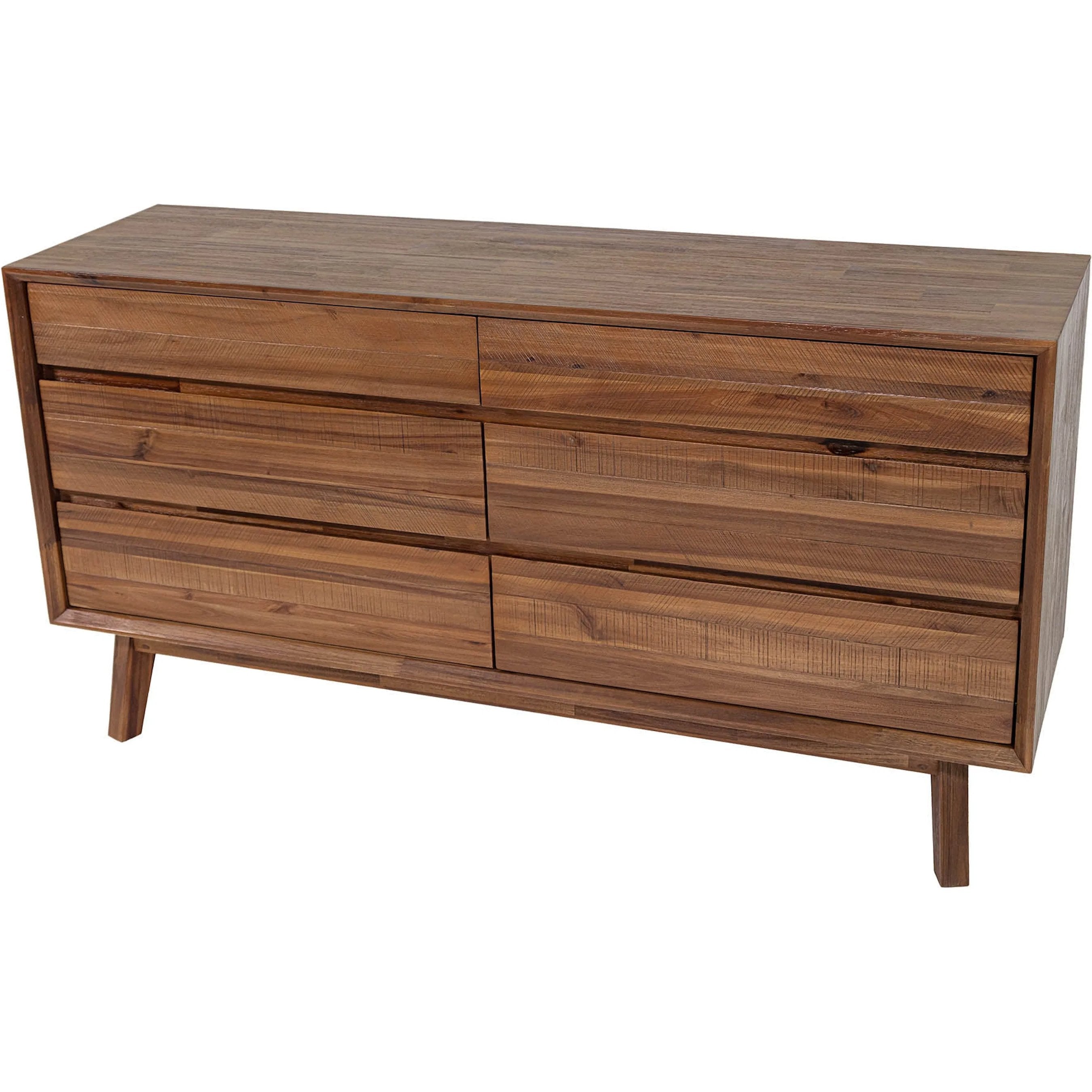 Solid Wood 6 Drawer Dresser Gia - Thumbnail 4