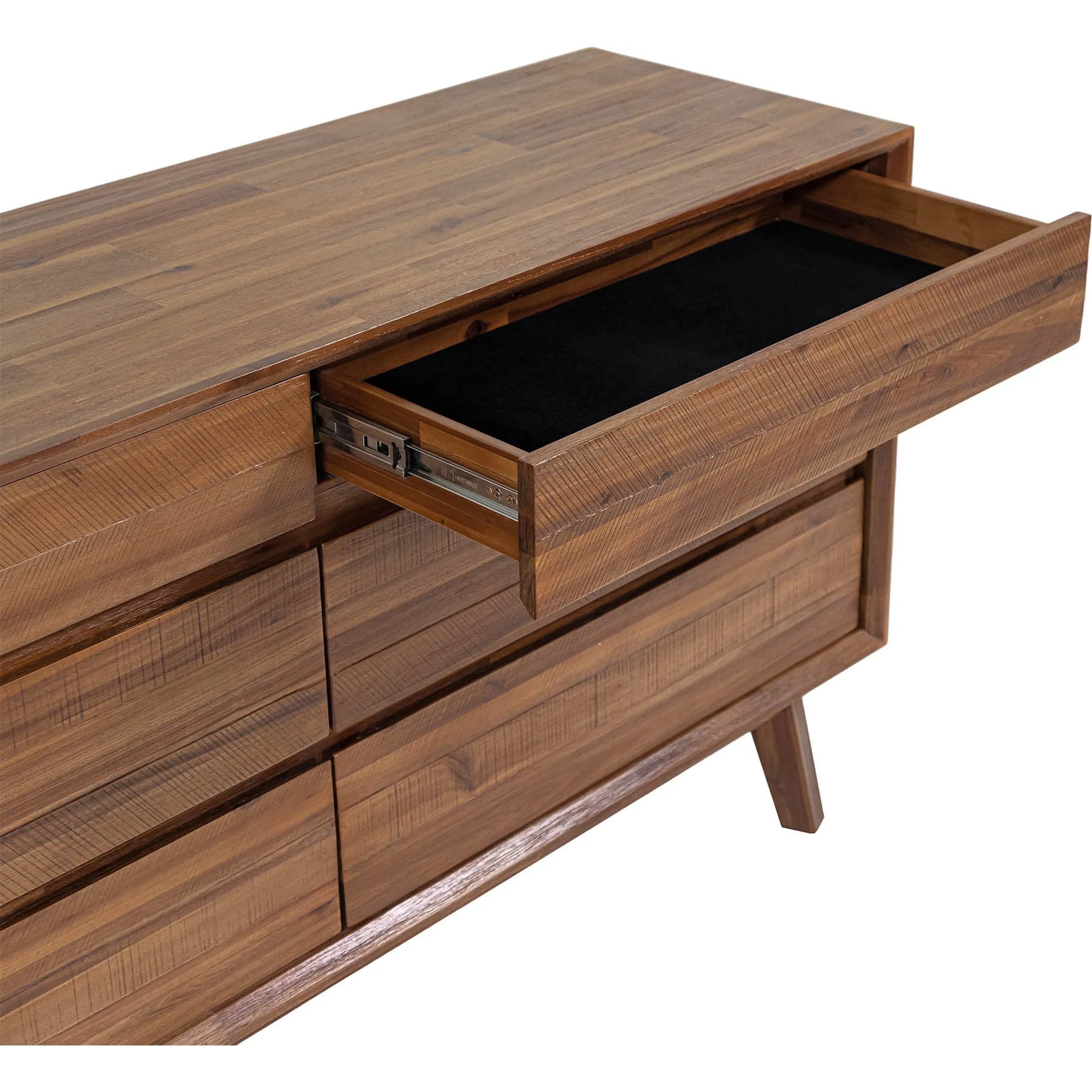 Solid Wood 6 Drawer Dresser Gia - Thumbnail 2