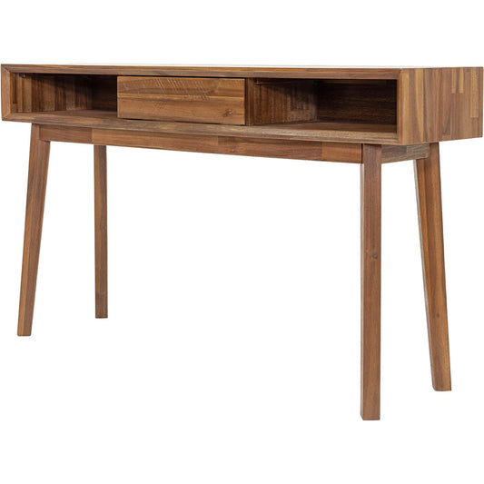 Gia Console Table by LH Imports in warm pecan. Made from unique in a unique style.