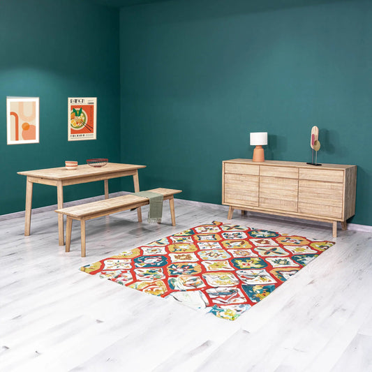 Gia Bench by LH Imports. Made from acacia in a cottage & farmhouse style.