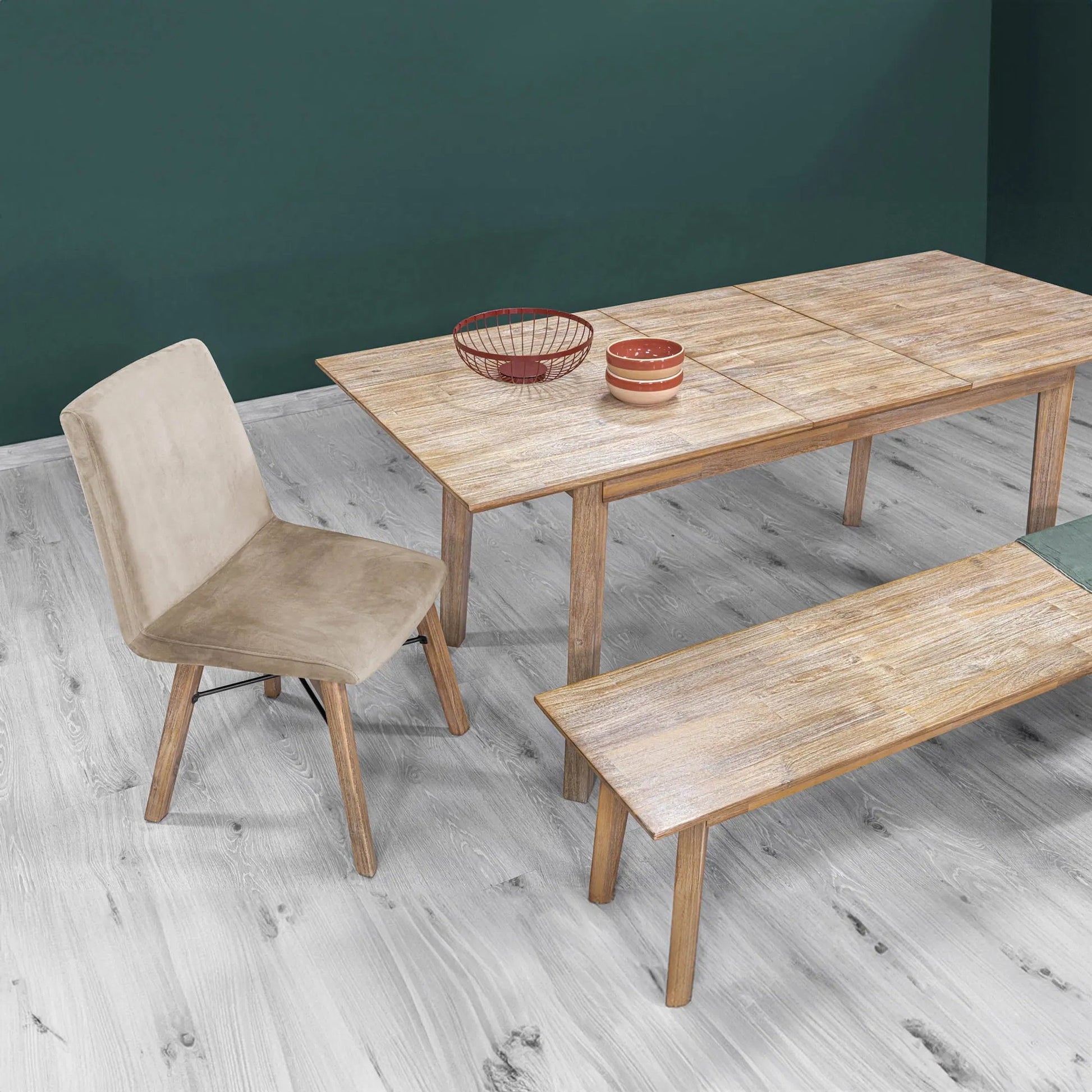 Gia Bench by LH Imports in warm pecan. Made from unique in a cottage & farmhouse style.