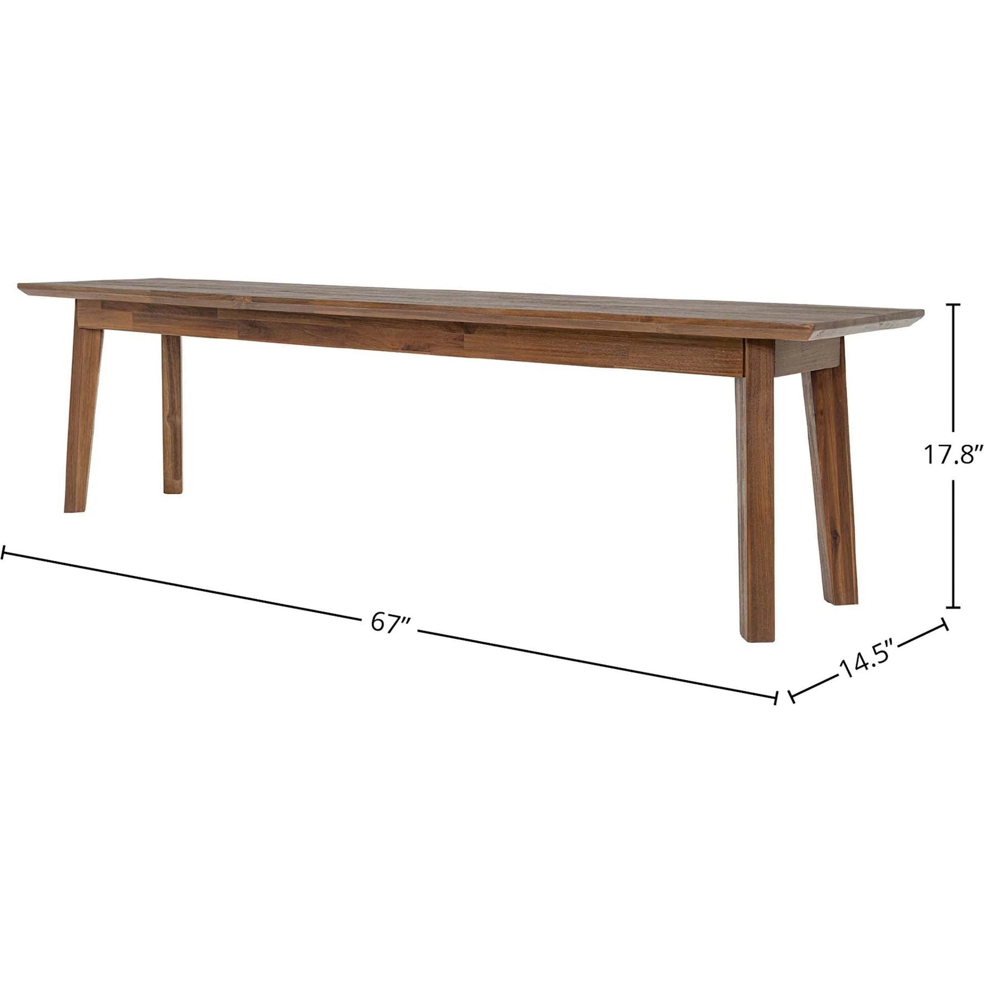 Gia Bench by LH Imports in warm pecan. Made from unique in a cottage & farmhouse style.
