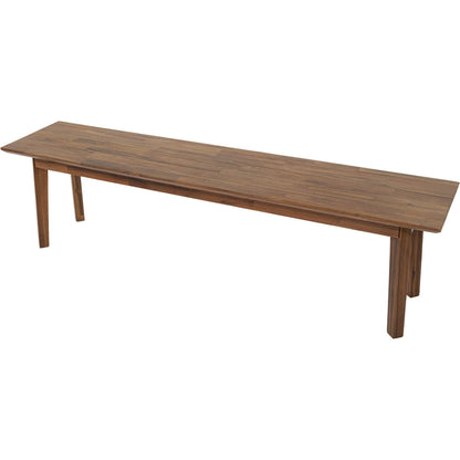 Gia Bench by LH Imports in warm pecan. Made from unique in a cottage & farmhouse style.