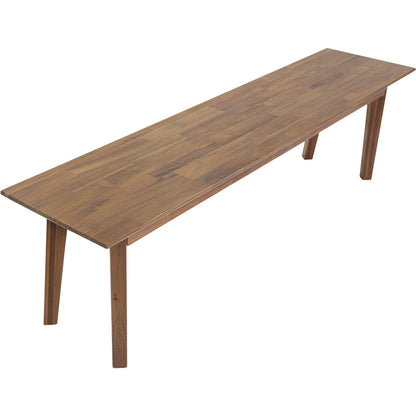 Gia Bench by LH Imports in warm pecan. Made from unique in a cottage & farmhouse style.