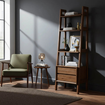 Gia Modular Bookcase by LH Imports. Made from acacia in a unique style.