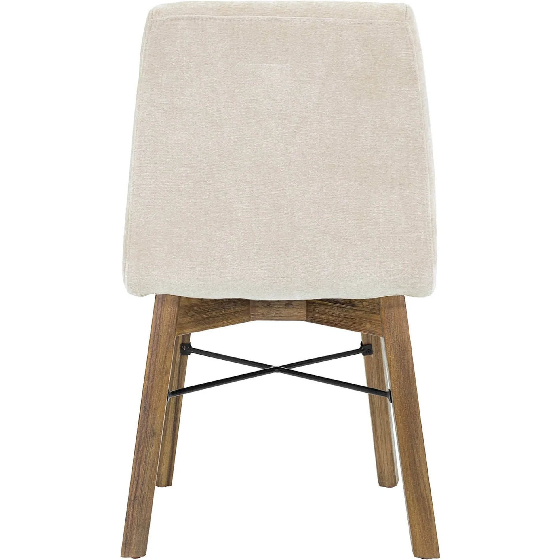 Gia Dining Chair (Set of 2) by LH Imports in sand. Made from solid acacia, plywood, pu foam, polyester fiber batting 100% polyester fabric in a transitional style.