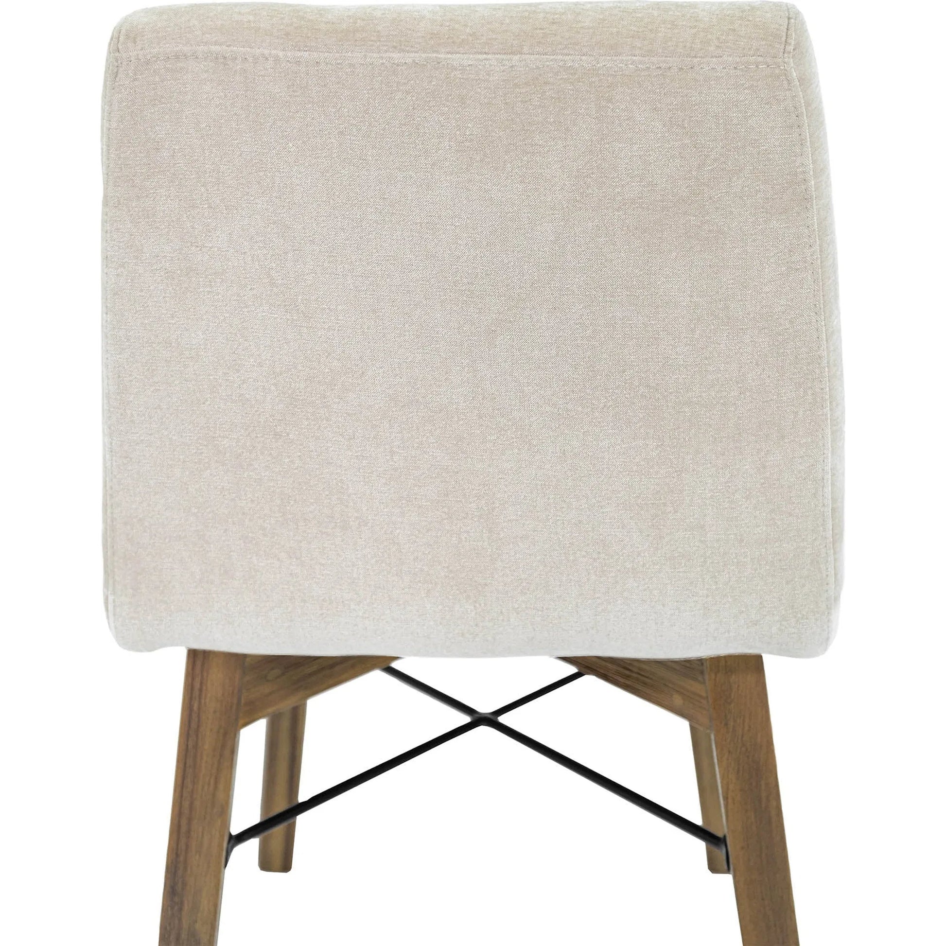 Gia Dining Chair (Set of 2) by LH Imports in sand. Made from solid acacia, plywood, pu foam, polyester fiber batting 100% polyester fabric in a transitional style.