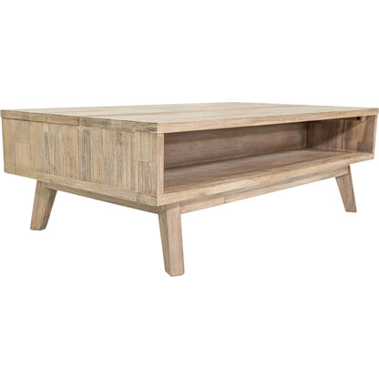 Gia Lift Top Coffee Table by LH Imports in light brown, grey and grey wash. Made from solid acacia, acacia veneer in a modern style.