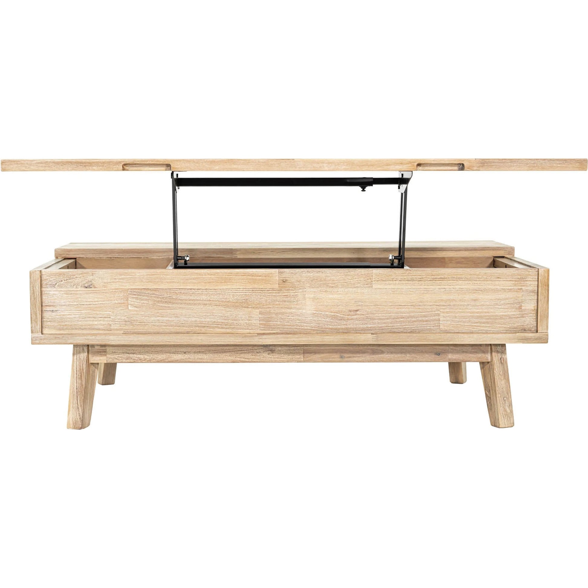 Gia Lift Top Coffee Table by LH Imports in light brown, grey and grey wash. Made from solid acacia, acacia veneer in a modern style.