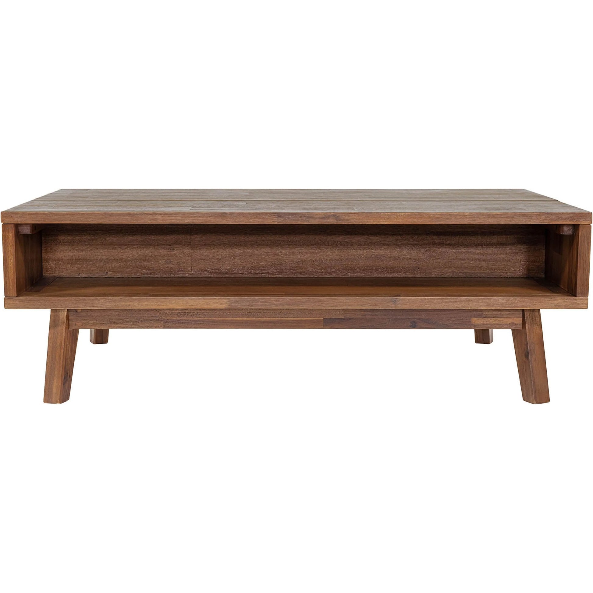 Gia Coffee Table by LH Imports in warm pecan. Made from unique in a transitional style.