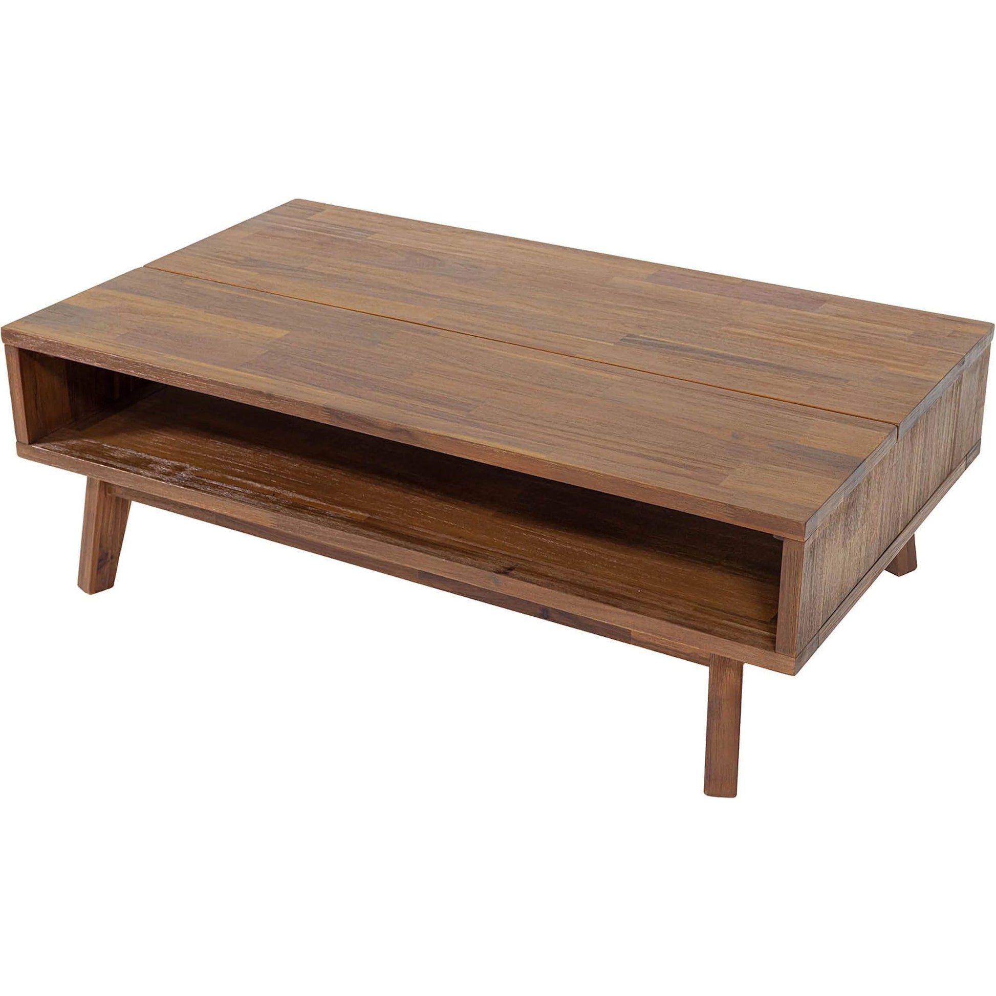 Gia Coffee Table by LH Imports in warm pecan. Made from unique in a transitional style.