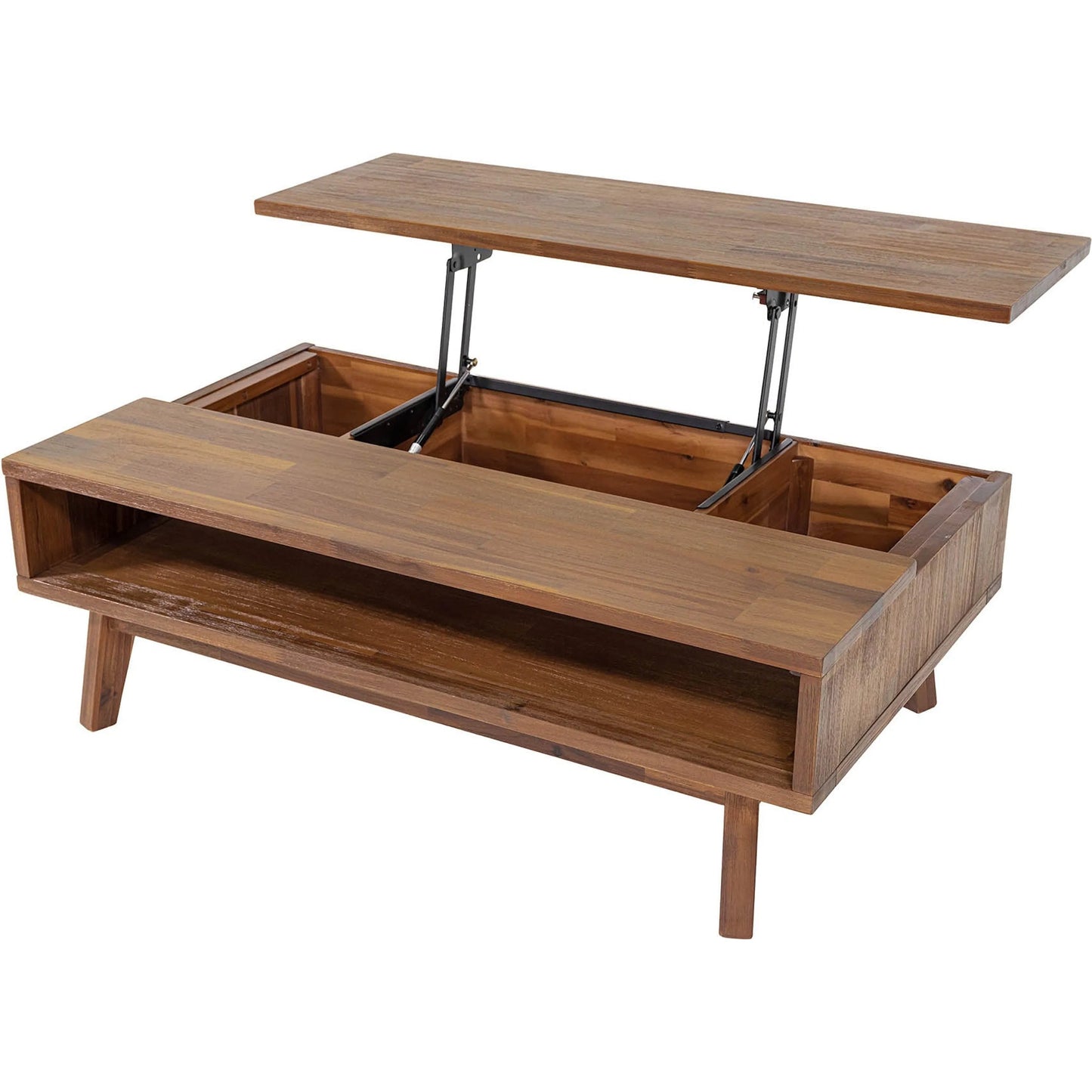 002 SI-2452818 | Additional Silo | Gia Coffee Table by LH Imports in warm pecan. Made from unique in a transitional style.