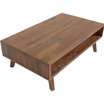 Gia Coffee Table by LH Imports in warm pecan. Made from unique in a transitional style.