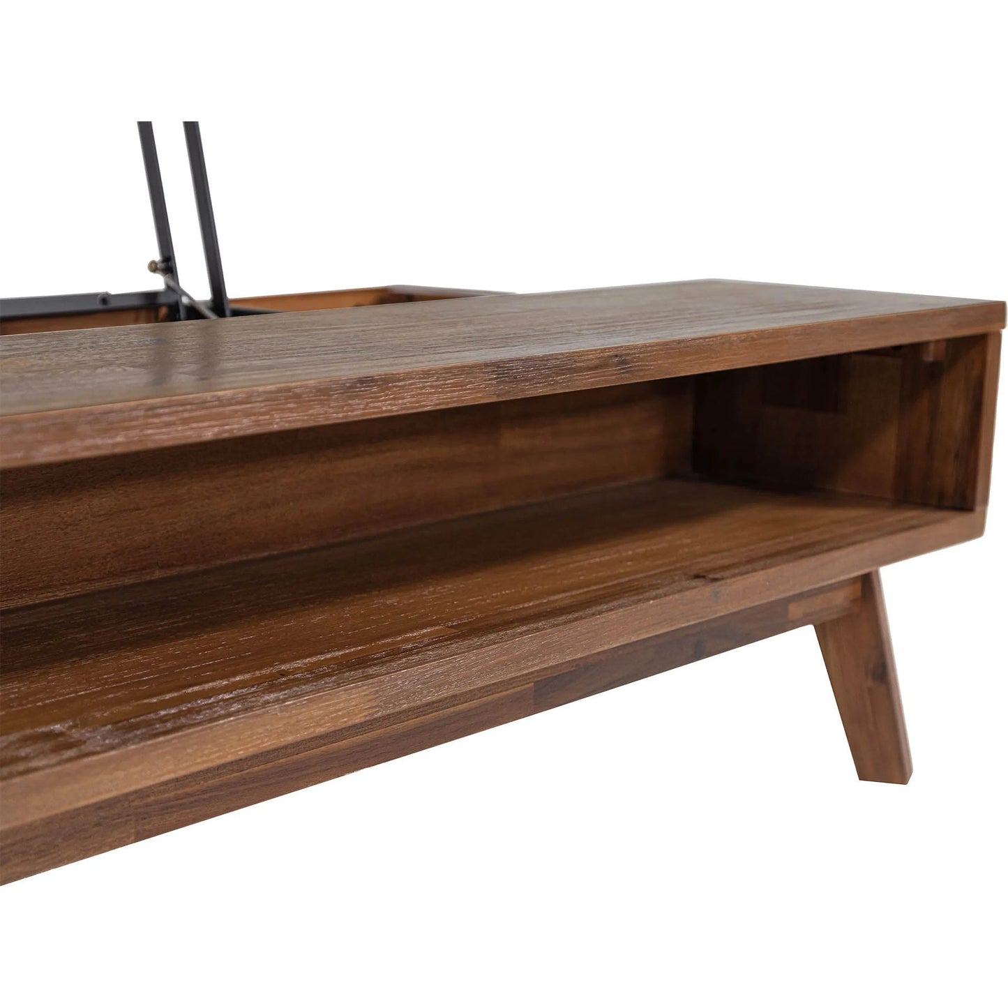 008 SI-2452818 | Closeup | Gia Coffee Table by LH Imports in warm pecan. Made from unique in a transitional style.
