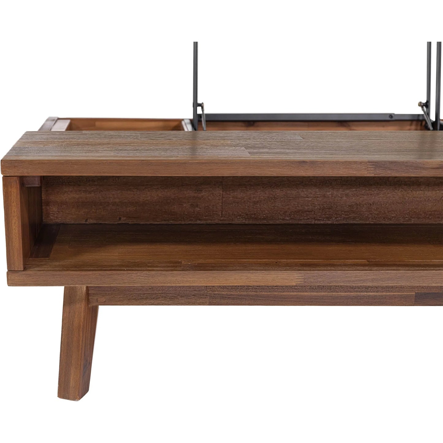 010 SI-2452818 | Closeup | Gia Coffee Table by LH Imports in warm pecan. Made from unique in a transitional style.