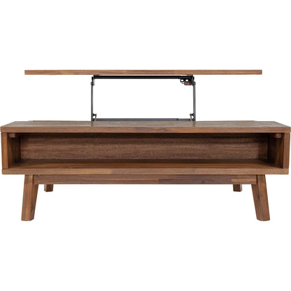 Gia Coffee Table by LH Imports in warm pecan. Made from unique in a transitional style.