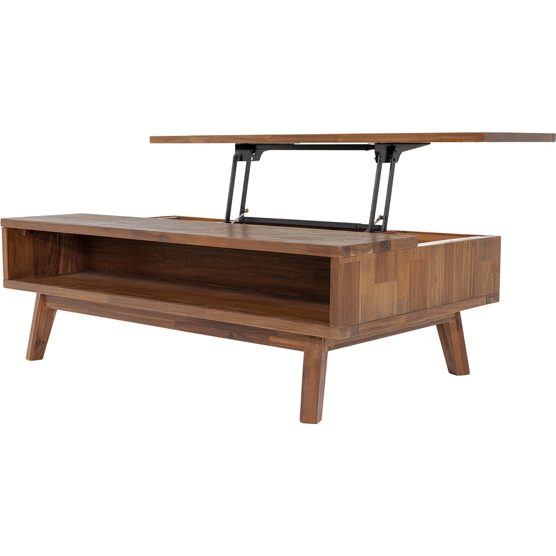 Gia Coffee Table by LH Imports in warm pecan. Made from unique in a transitional style.
