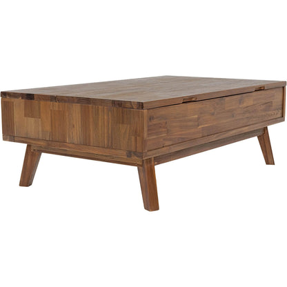 Gia Coffee Table by LH Imports in warm pecan. Made from unique in a transitional style.