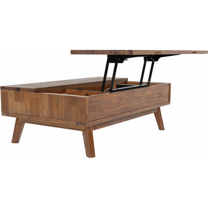 Gia Coffee Table by LH Imports in warm pecan. Made from unique in a transitional style.