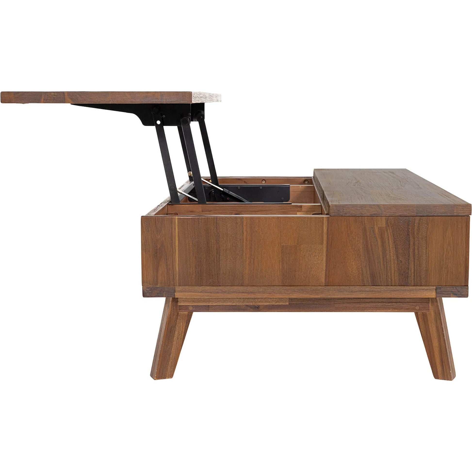 Gia Coffee Table by LH Imports in warm pecan. Made from unique in a transitional style.