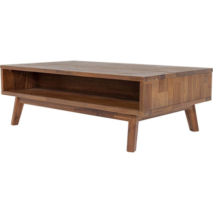 Gia Coffee Table by LH Imports in warm pecan. Made from unique in a transitional style.