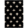 Black, Ivory / 2' x 3'