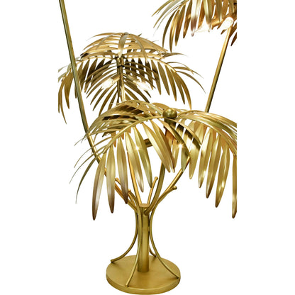 Gilda Oversize Palm Tree Lamp by Worlds Away in antique brass. Made from unique in a unique style.