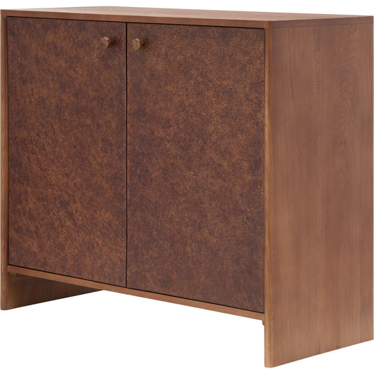 Gelina Cabinet 541158 by Surya in top: brown, metallic - bronze; base: brown and naturalnaturaltextured. Made from oak, metal in a unique style.