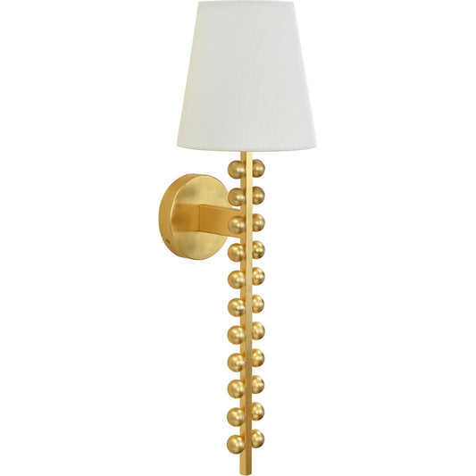Gino One Arm Ball Lined Sconce by Worlds Away. Made from unique in a unique style.