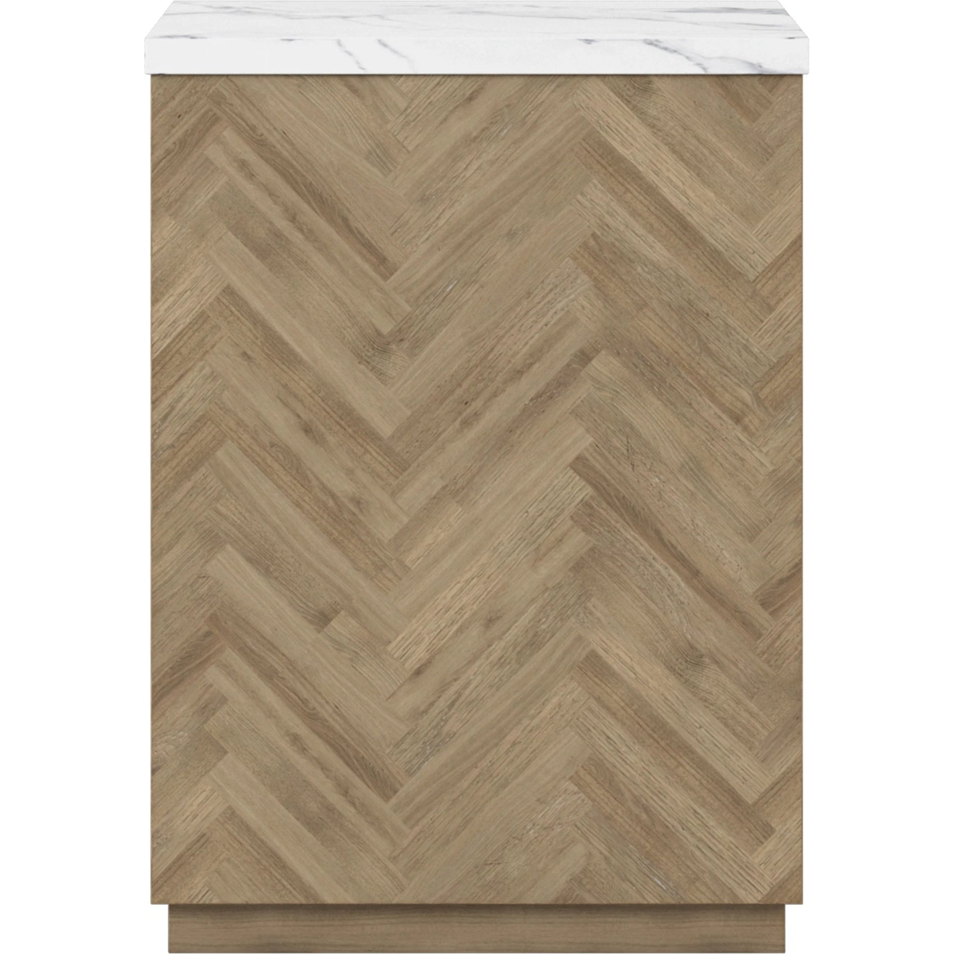 Garrison Accent Table by A.R.T. Furniture in washed oak. Made from parawood solids with ash embossing, white oak veneers, travertine in a cottage & farmhouse style.