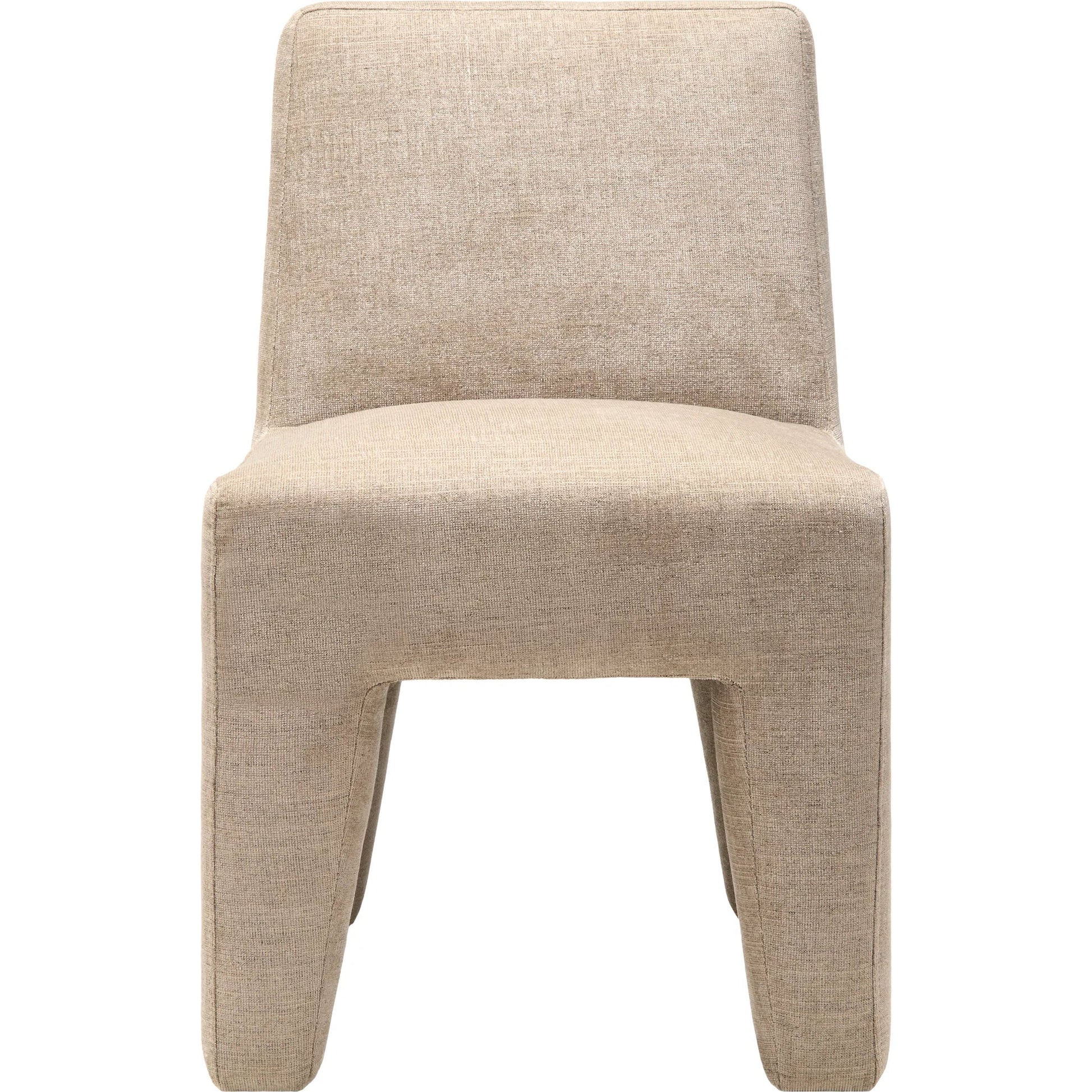 Ginny Dining Chair 539529 (Set of 2) by Surya in base: taupe and natural. Made from polyester, plywood, polyurethane foam, dacron in a transitional style.