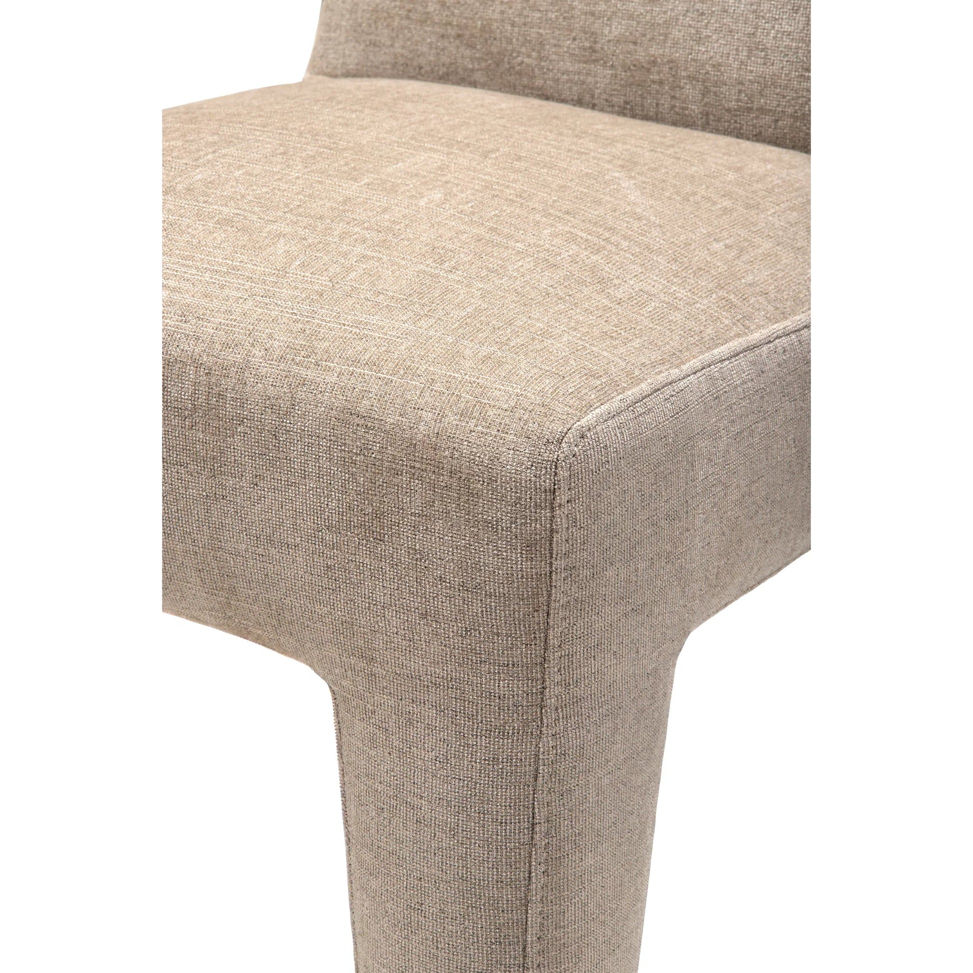 Ginny Dining Chair 539529 (Set of 2) by Surya in base: taupe and natural. Made from polyester, plywood, polyurethane foam, dacron in a transitional style.