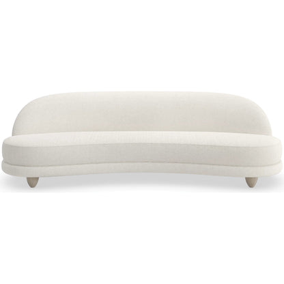 Tulum 110" Sofa by Caracole in sabbia. Made from ash, japanese sen in a transitional style.