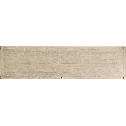 Bywater Dresser by Jonathan Charles in beige and washed acacia. Made from oak, aluminum, acacia veneer, beech in a transitional style.