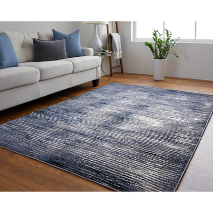 Indio Gradient & Rug - 39GXF by Feizy in blue, gray, ivory. Made from unique in a unique style.