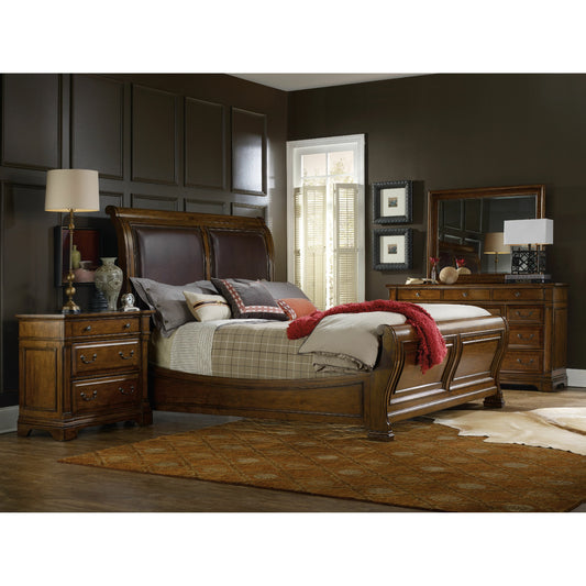 Tynecastle Dresser by Hooker Furniture in chestnut. Made from alder veneers in a unique style.