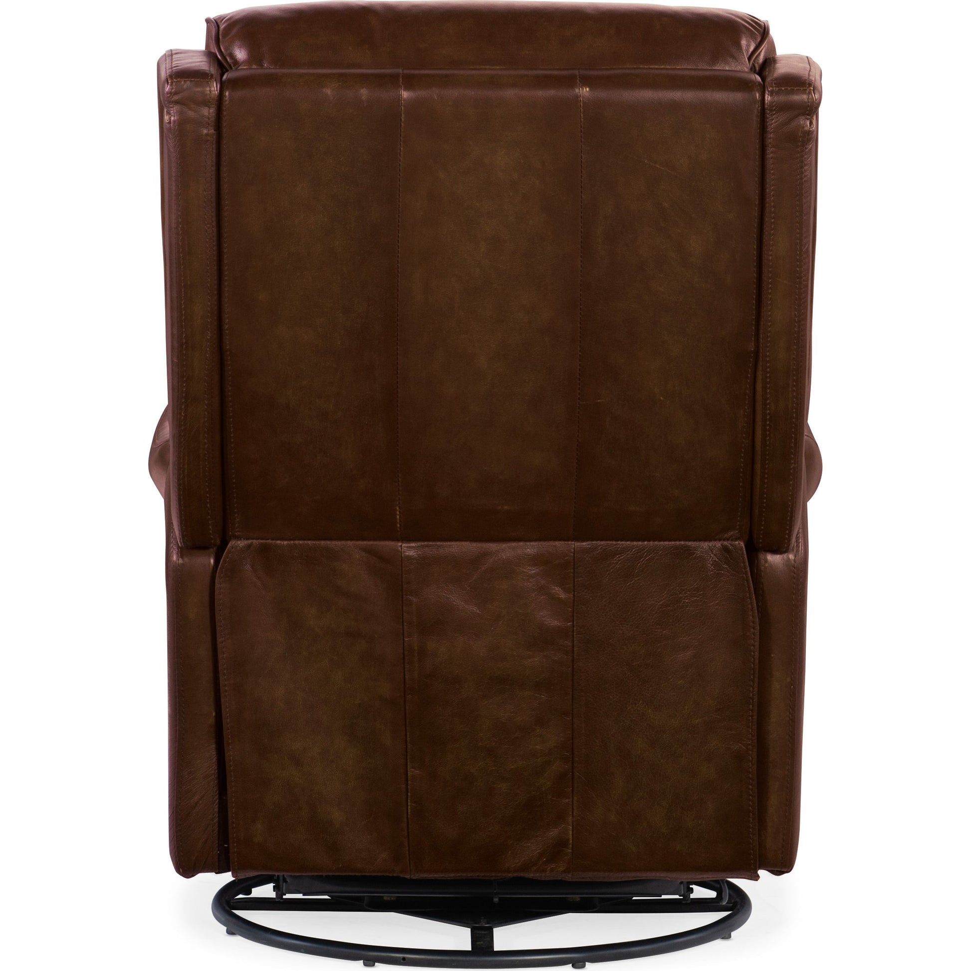 Stark Power Swivel Recliner by Hooker Furniture in brindisi trinita. Made from leather in a traditional style.