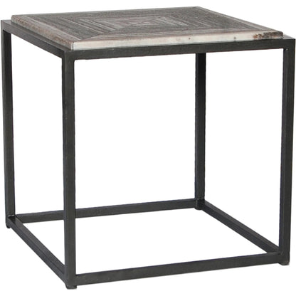 Winslow Marble Side Table by Moe's Home Collection in grey. Made from grey marble top, iron frame in a unique style.