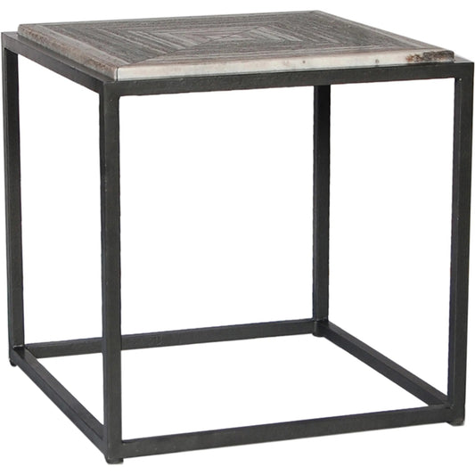 001 None | Unknown | Winslow Marble Side Table by Moe's Home Collection in grey. Made from grey marble top, iron frame in a unique style.