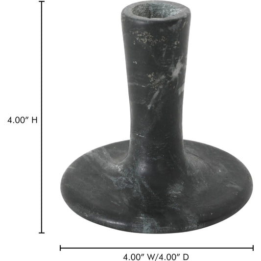 East Candle Holder by Moe's Home Collection in black. Made from marble in a unique style.