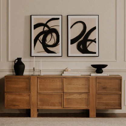 Asha Decorative Bowl by Moe's Home Collection in black terracotta. Made from terracotta in a modern style.