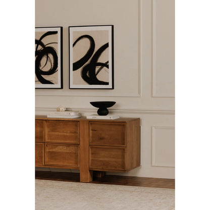 Asha Decorative Bowl by Moe's Home Collection in black terracotta. Made from terracotta in a modern style.