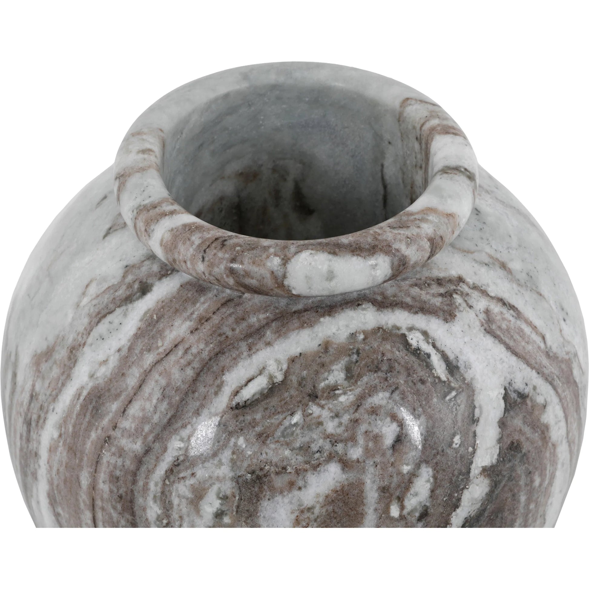 Didion Vase by Moe's Home Collection in brown. Made from torrento marble in a modern style.